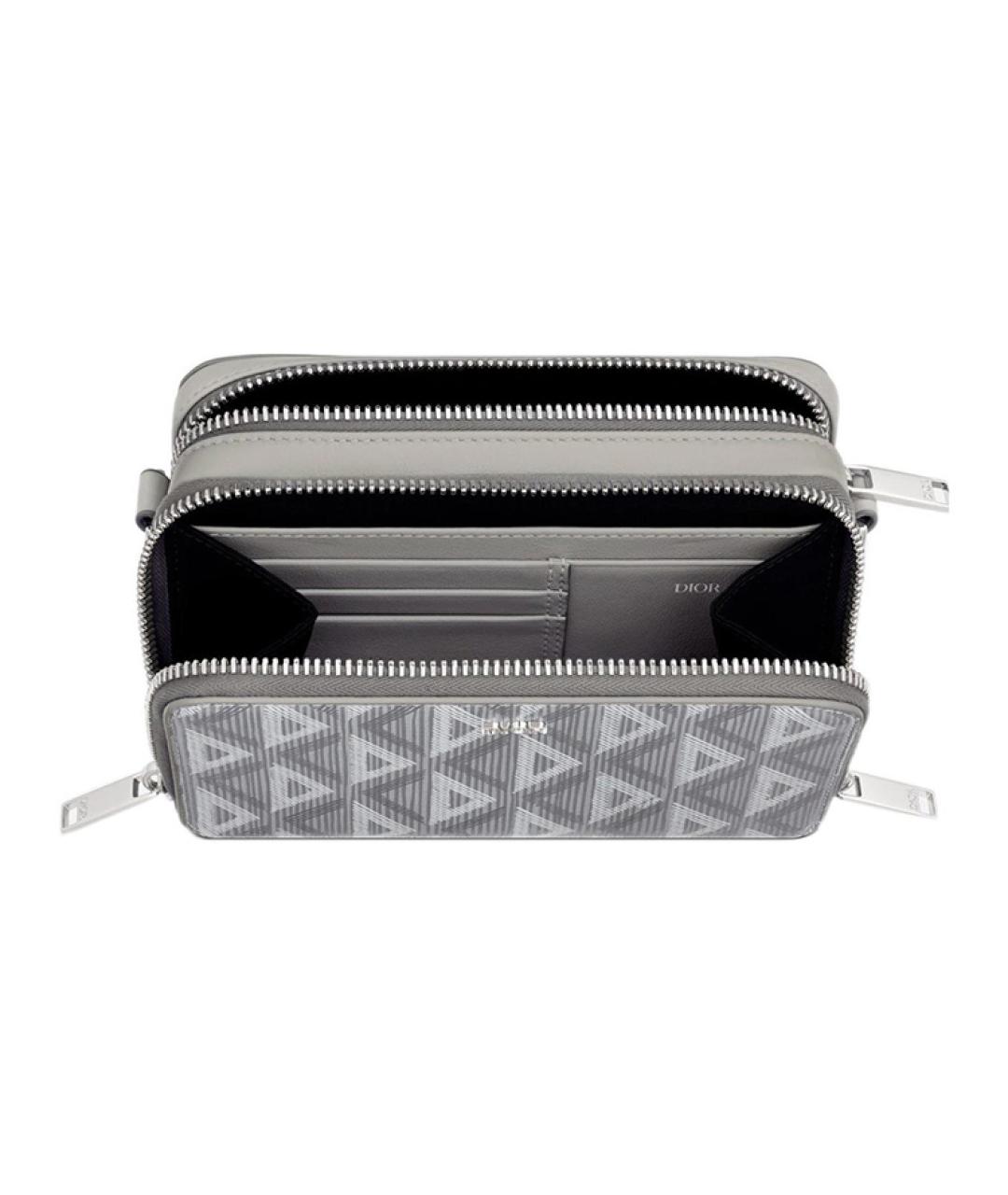 CHRISTIAN DIOR Серая сумка на плечо, фото 4