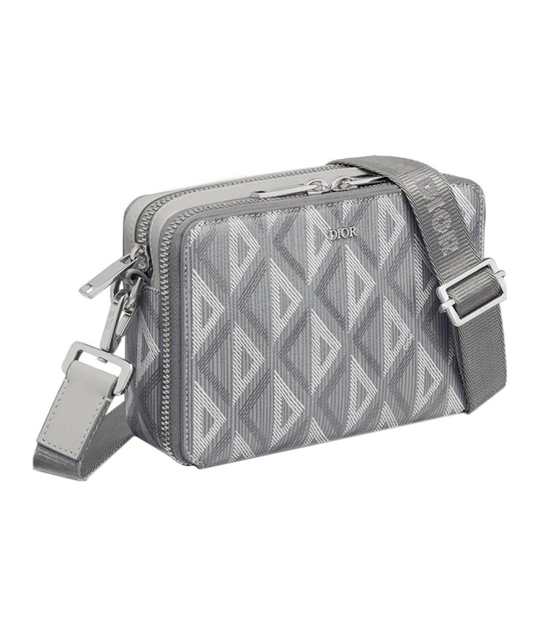 CHRISTIAN DIOR Серая сумка на плечо, фото 3