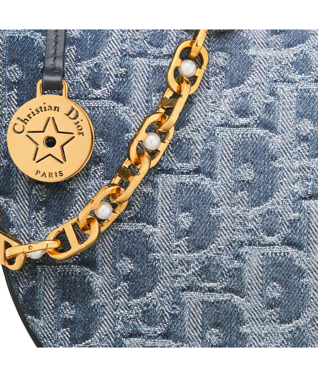 CHRISTIAN DIOR Синяя сумка через плечо, фото 6
