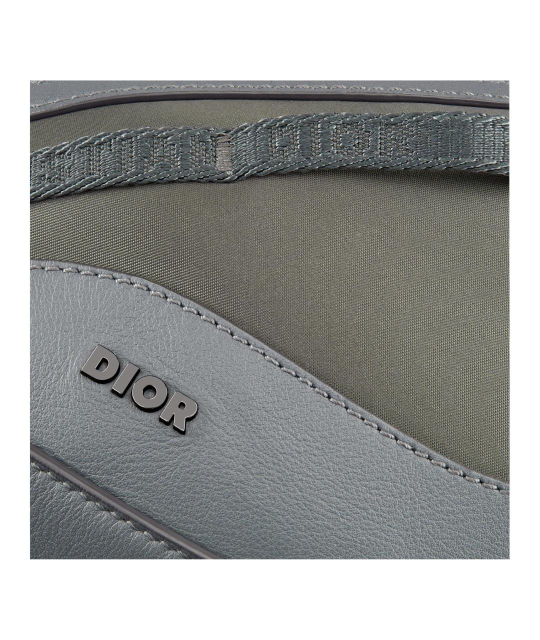 CHRISTIAN DIOR Серая сумка на плечо, фото 4