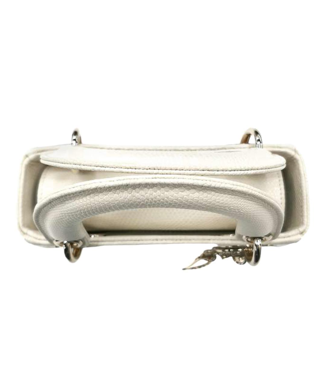 CHRISTIAN DIOR Белая сумка через плечо, фото 4