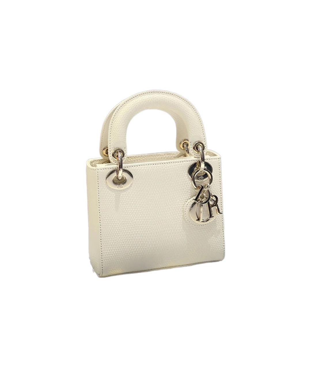 CHRISTIAN DIOR Белая сумка через плечо, фото 3