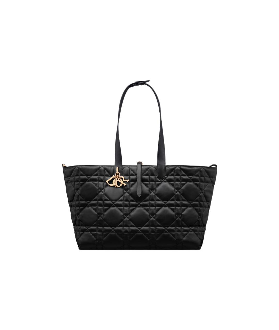 CHRISTIAN DIOR Черная кожаная сумка через плечо, фото 6