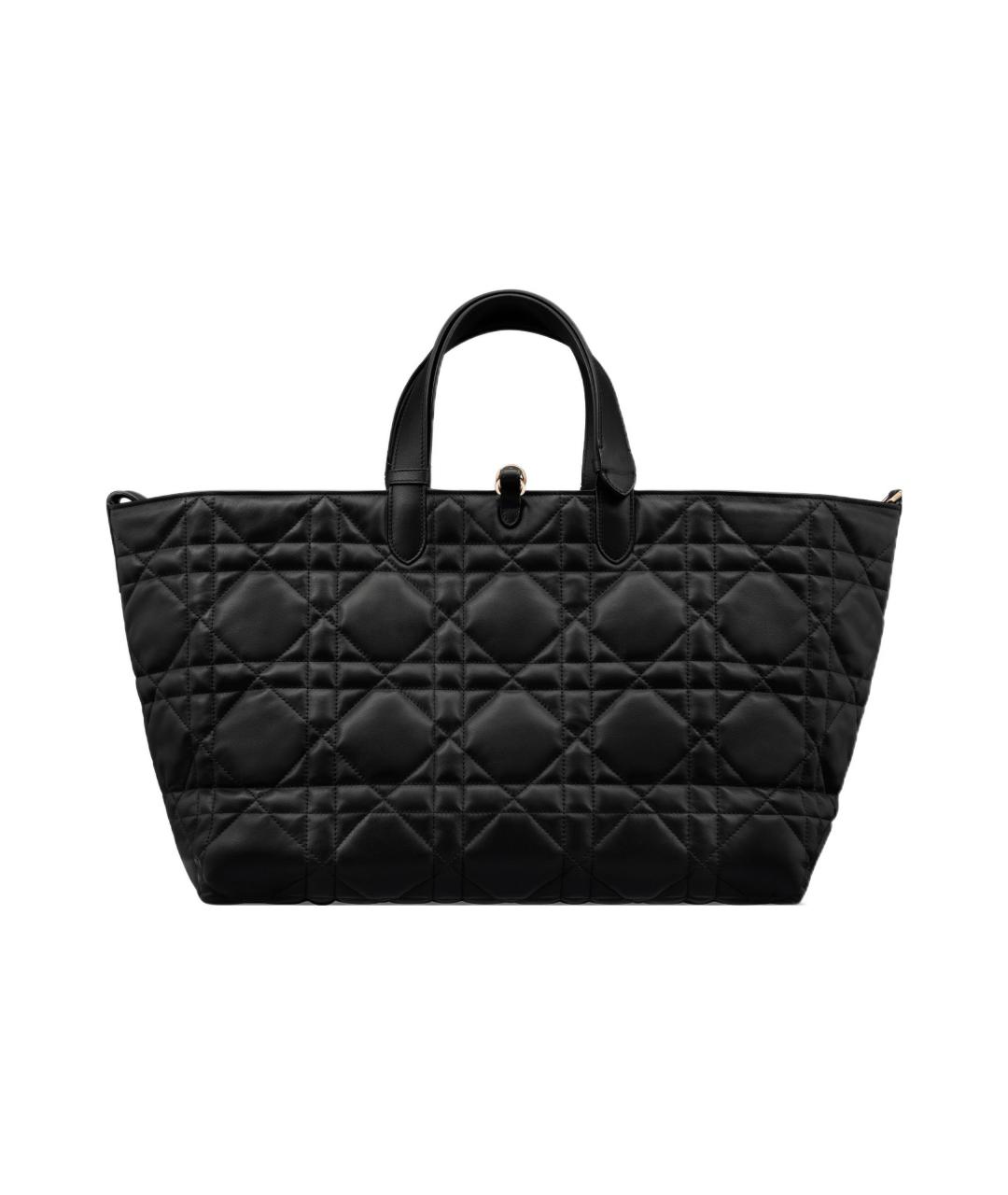 CHRISTIAN DIOR Черная кожаная сумка через плечо, фото 3