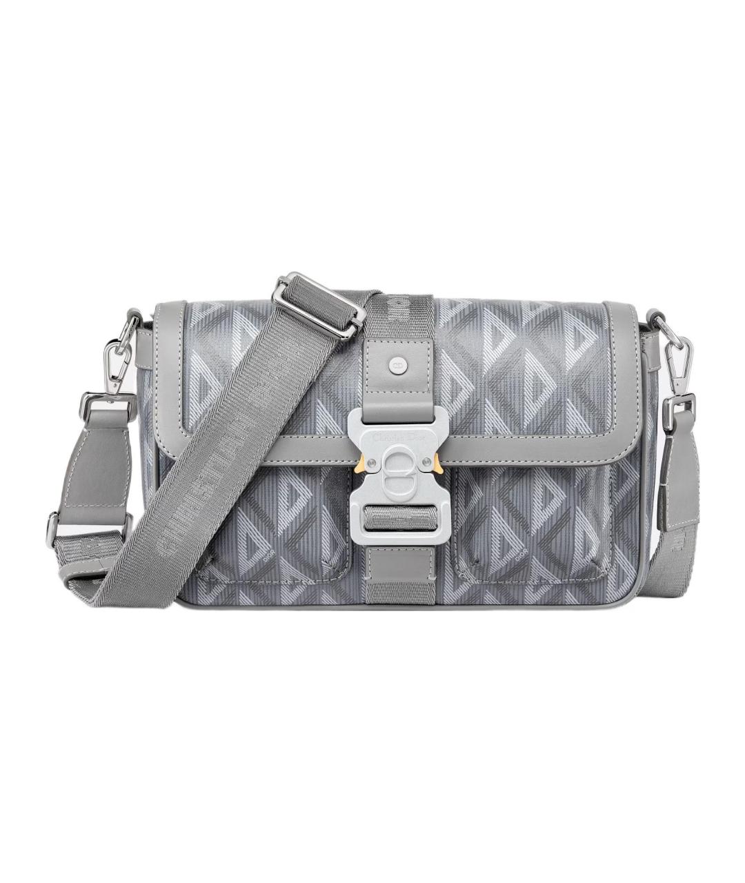 CHRISTIAN DIOR Серая сумка на плечо, фото 1
