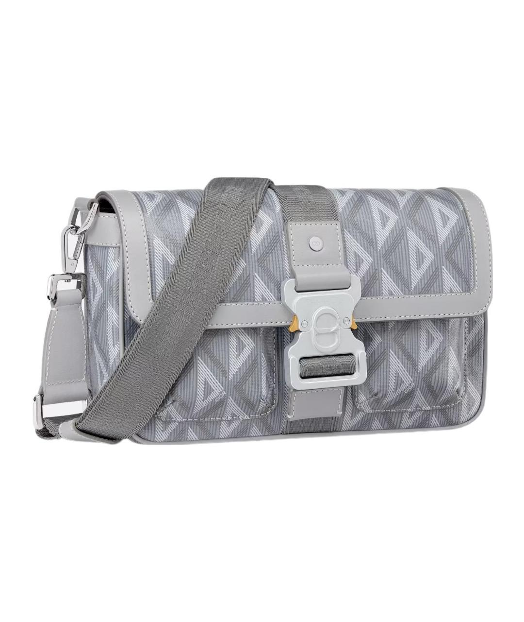 CHRISTIAN DIOR Серая сумка на плечо, фото 3