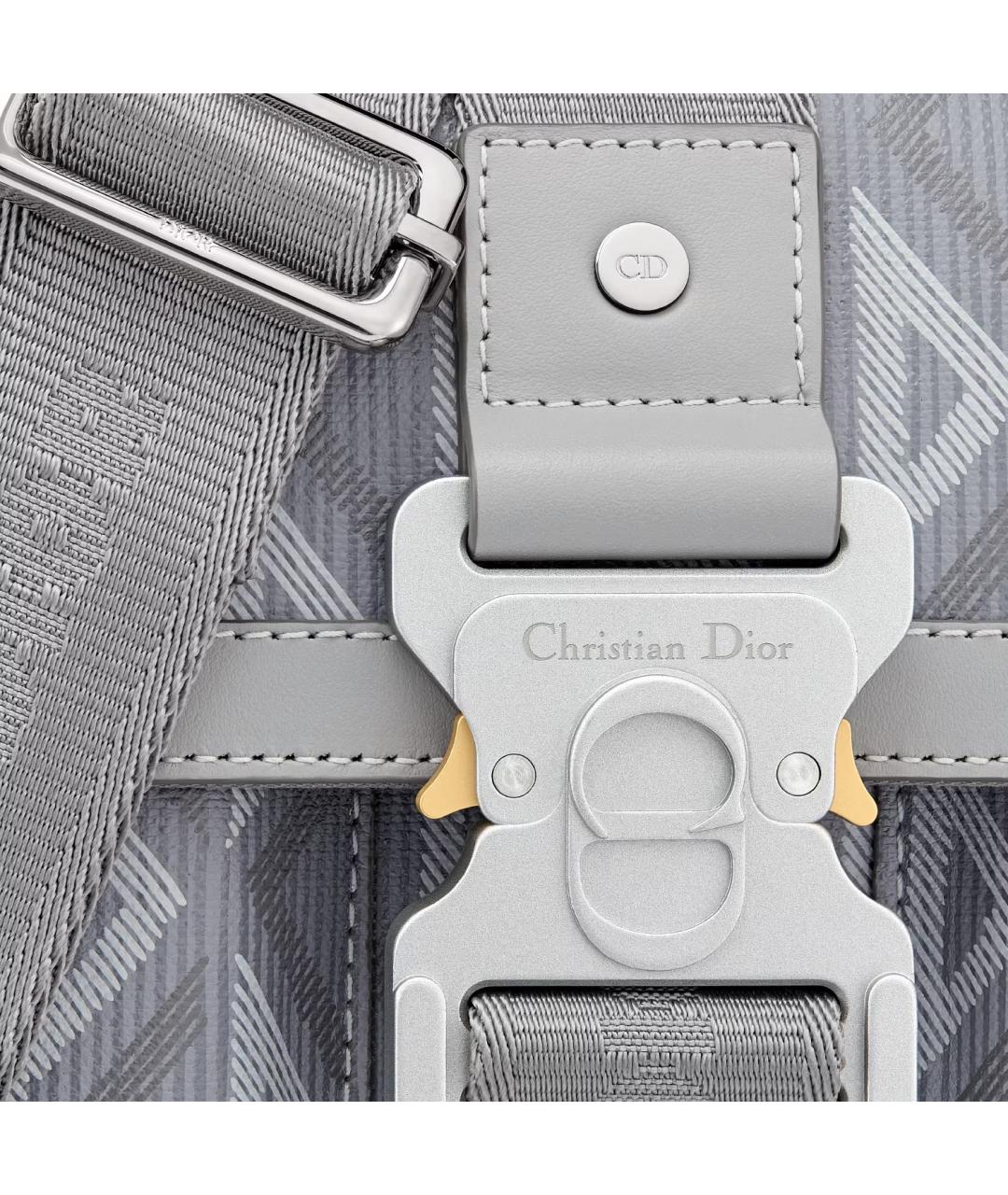 CHRISTIAN DIOR Серая сумка на плечо, фото 6