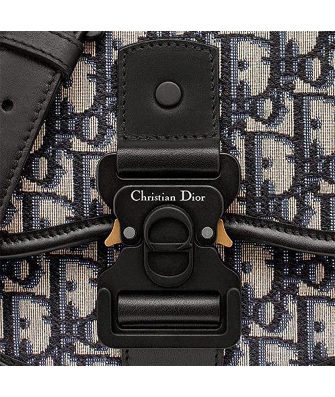 CHRISTIAN DIOR Темно-синяя сумка на плечо, фото 7