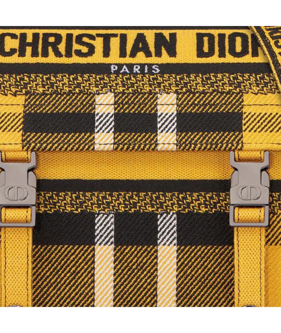 CHRISTIAN DIOR Желтая сумка через плечо, фото 7
