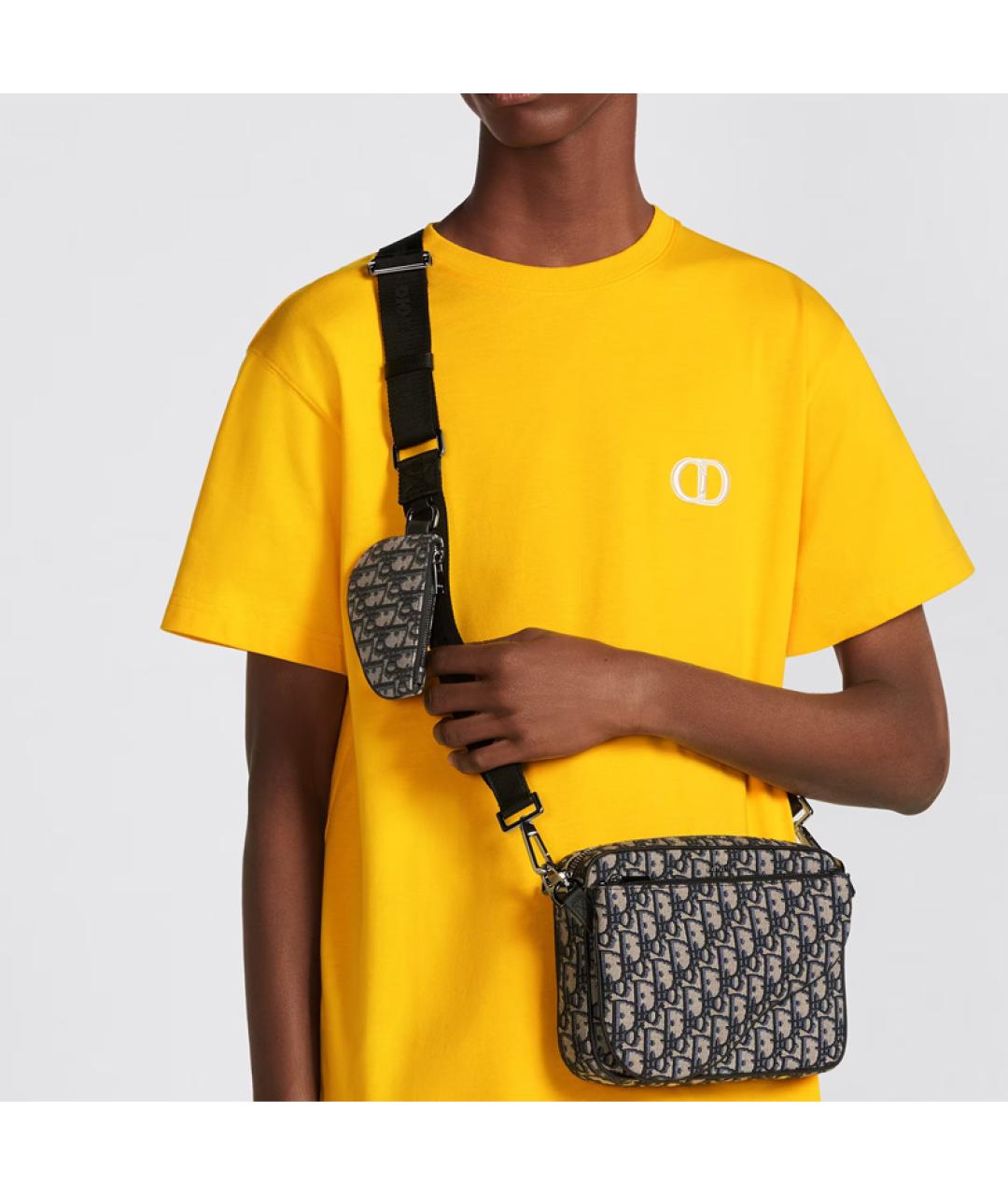 CHRISTIAN DIOR Темно-синяя сумка на плечо, фото 9