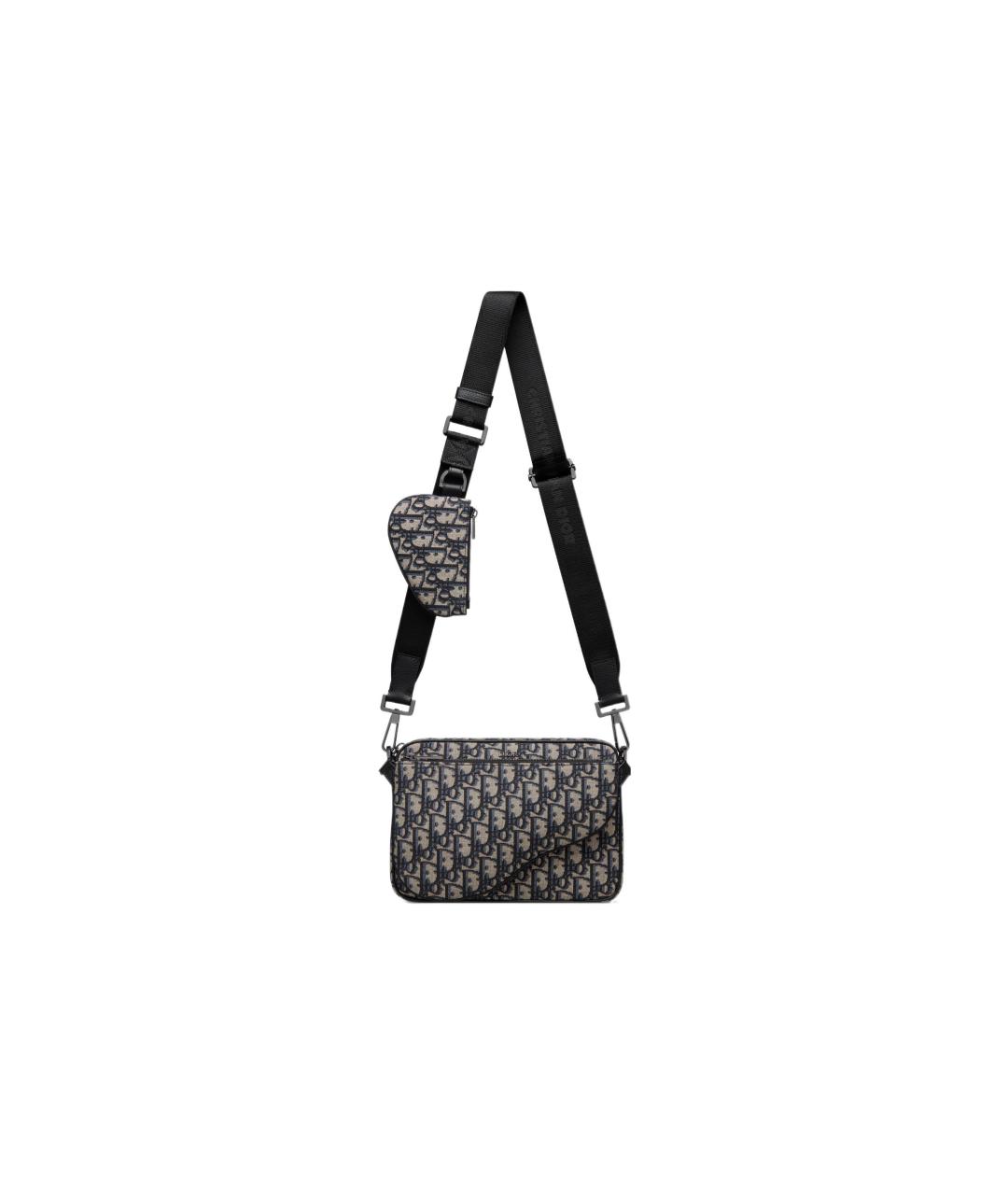 CHRISTIAN DIOR Темно-синяя сумка на плечо, фото 7