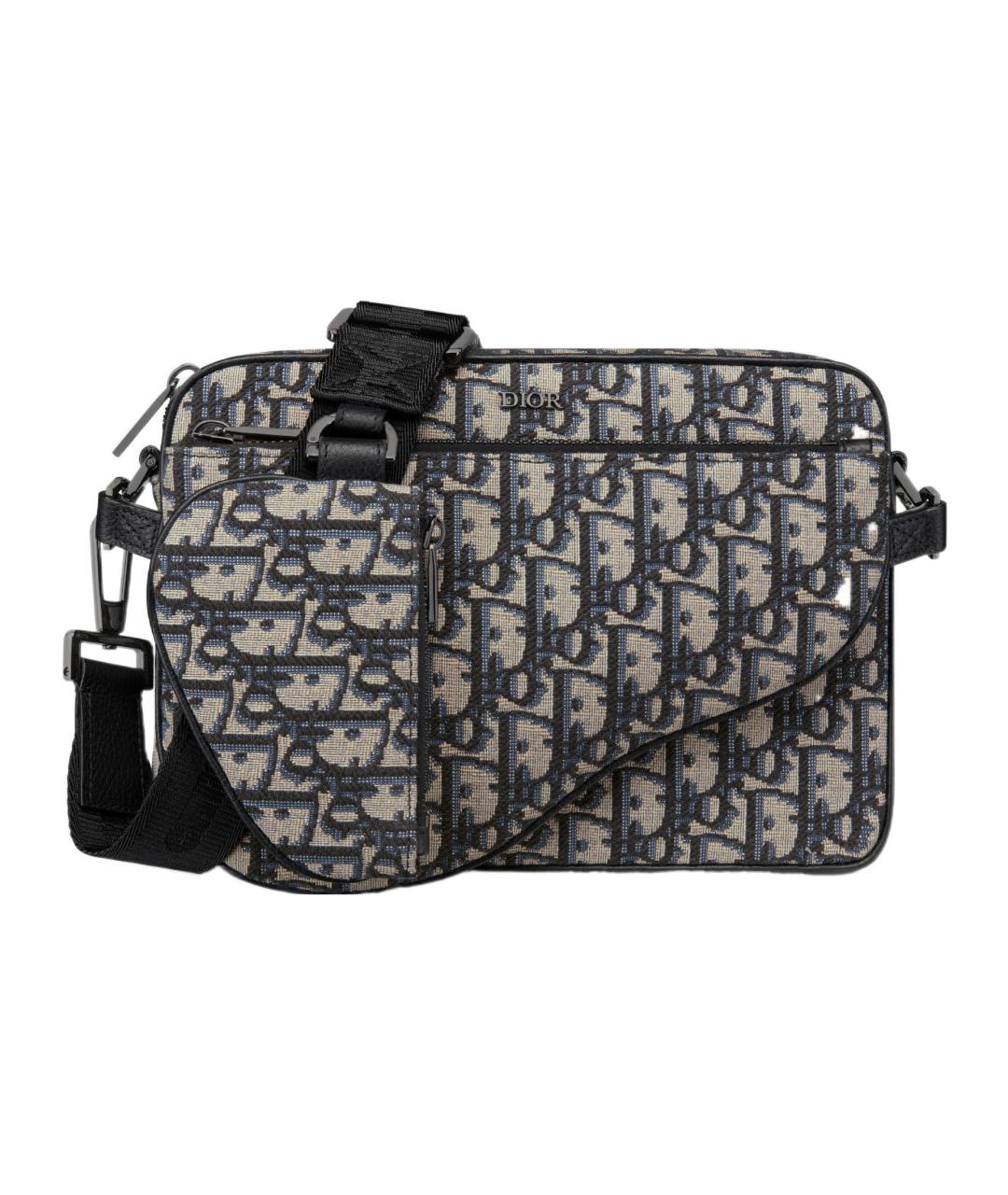 CHRISTIAN DIOR Темно-синяя сумка на плечо, фото 2