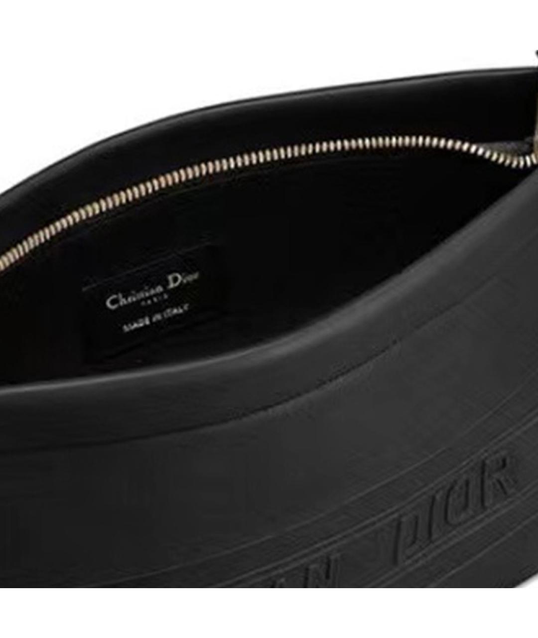 CHRISTIAN DIOR Черная кожаная папка для документов, фото 4