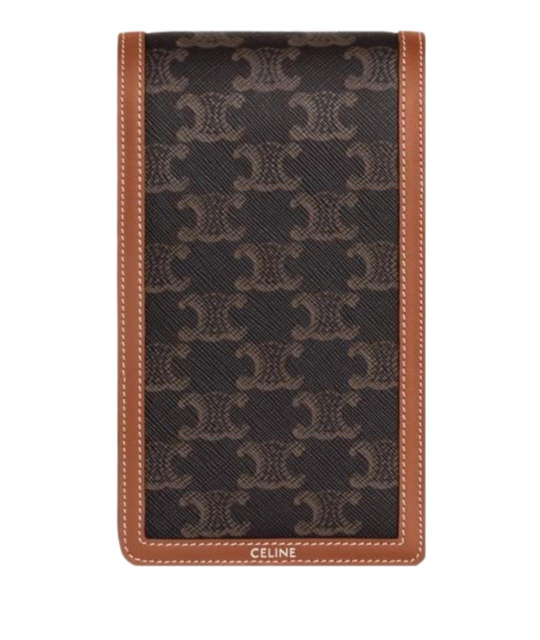 CELINE Коричневый кардхолдер, фото 1