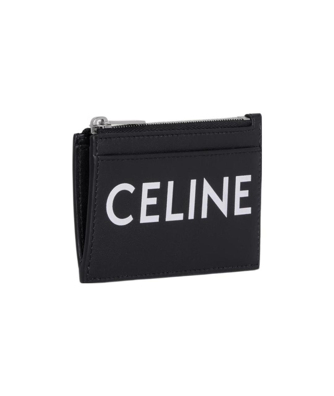 CELINE Черный кожаный кардхолдер, фото 2