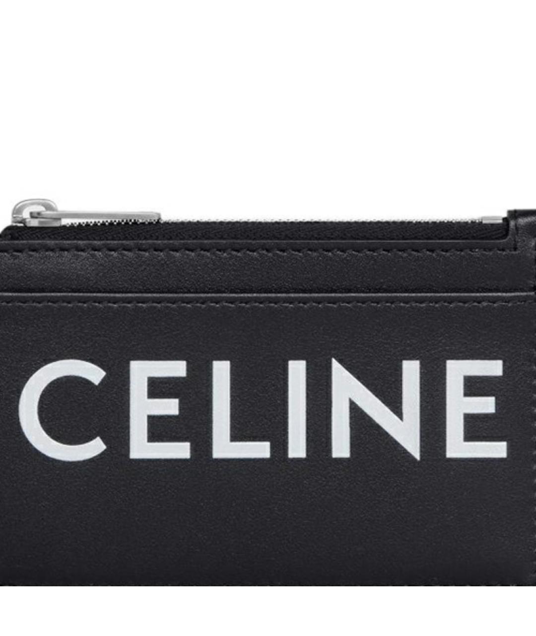 CELINE Черный кожаный кардхолдер, фото 5