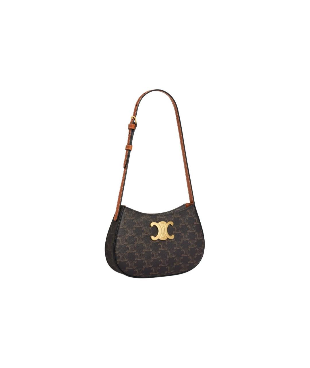 CELINE Коричневая сумка через плечо, фото 2