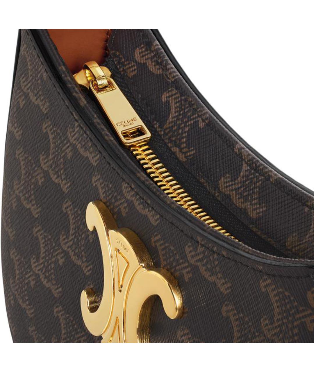 CELINE Коричневая сумка через плечо, фото 5