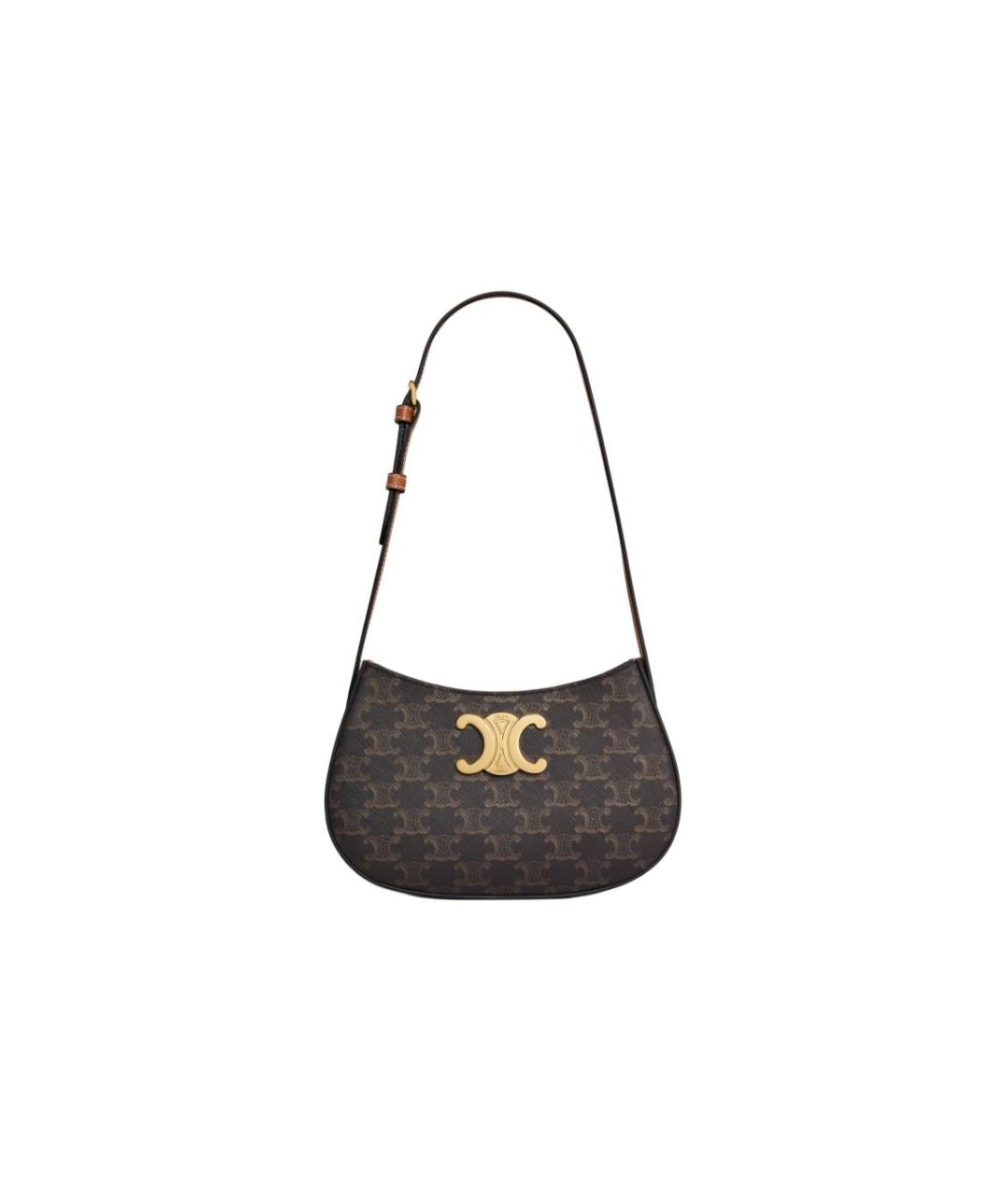 CELINE Коричневая сумка через плечо, фото 1