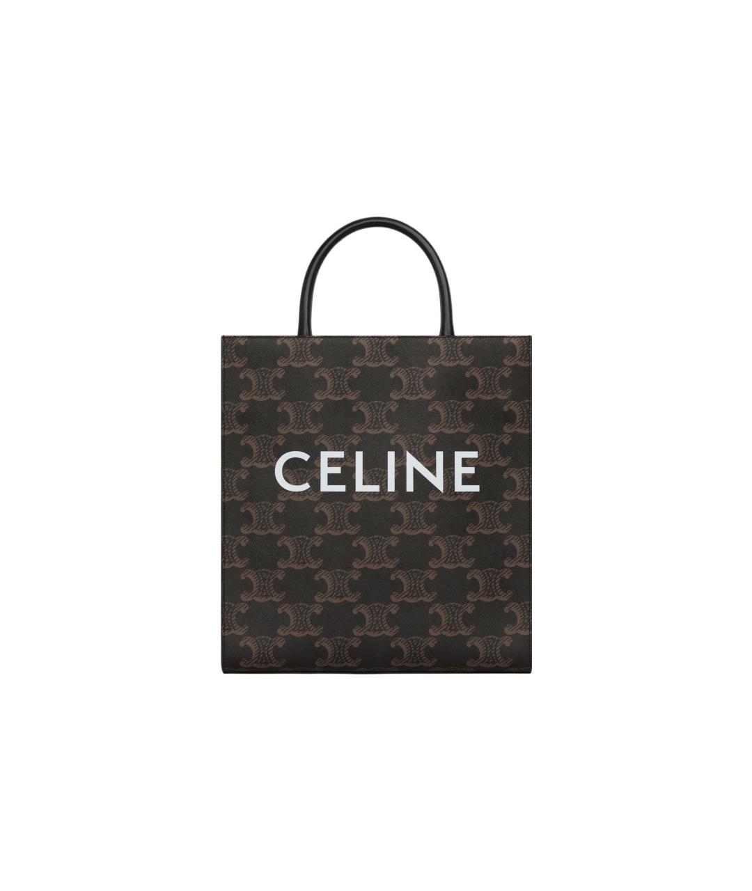 CELINE Коричневая сумка на плечо, фото 1