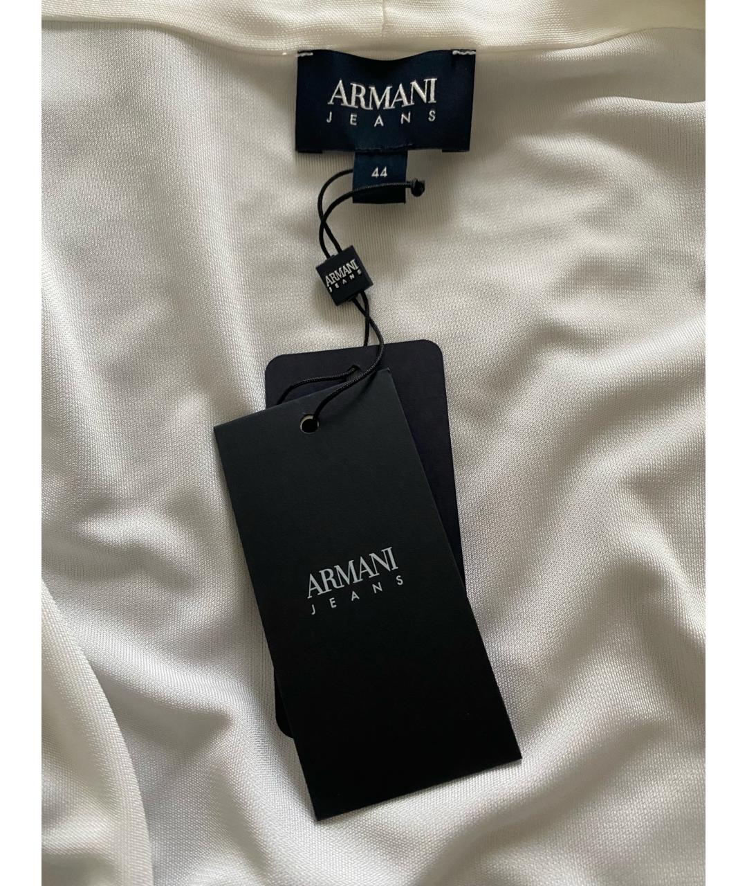 ARMANI JEANS Белый вискозный кардиган, фото 3