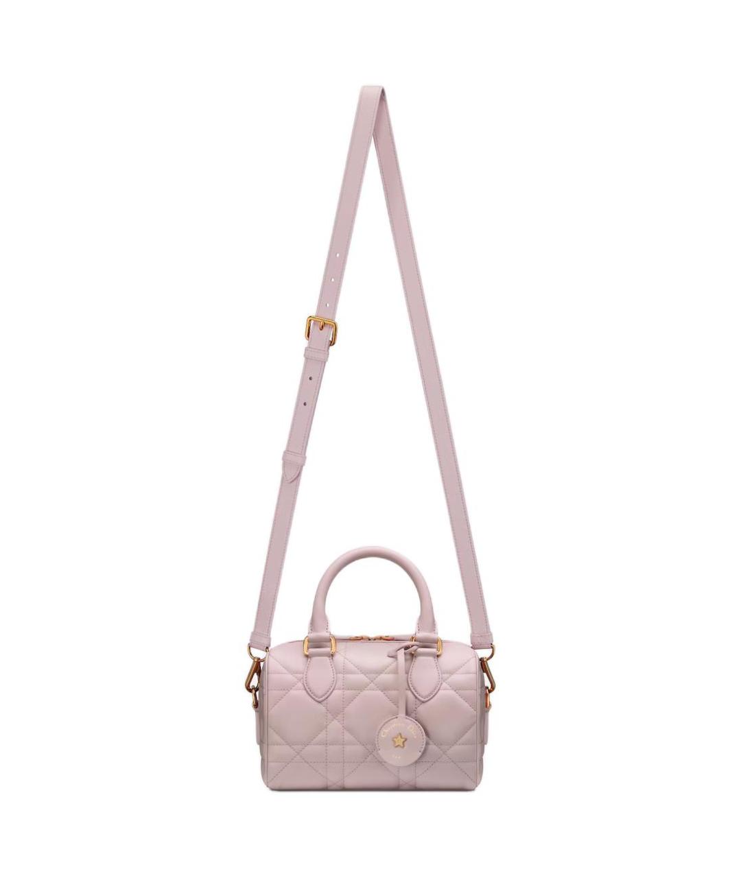 CHRISTIAN DIOR Розовая кожаная сумка через плечо, фото 2