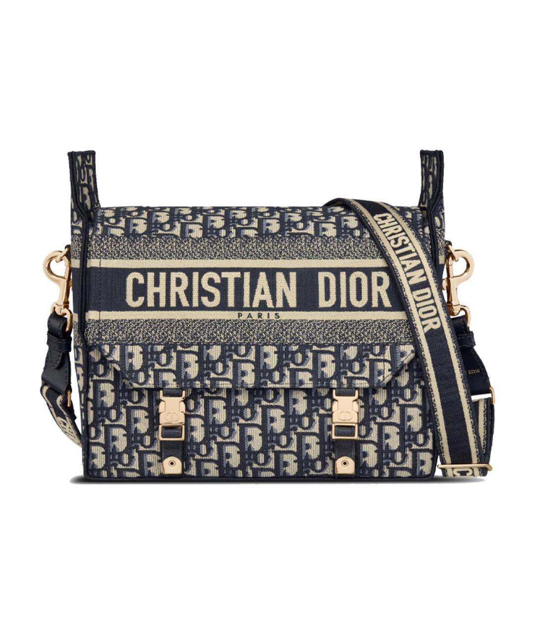 CHRISTIAN DIOR Темно-синяя сумка через плечо, фото 2