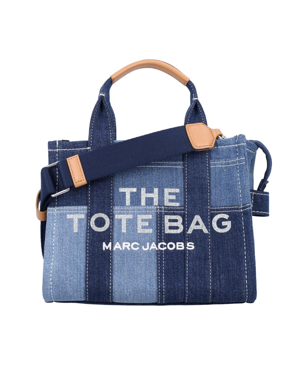 MARC JACOBS Синяя хлопковая сумка тоут, фото 1