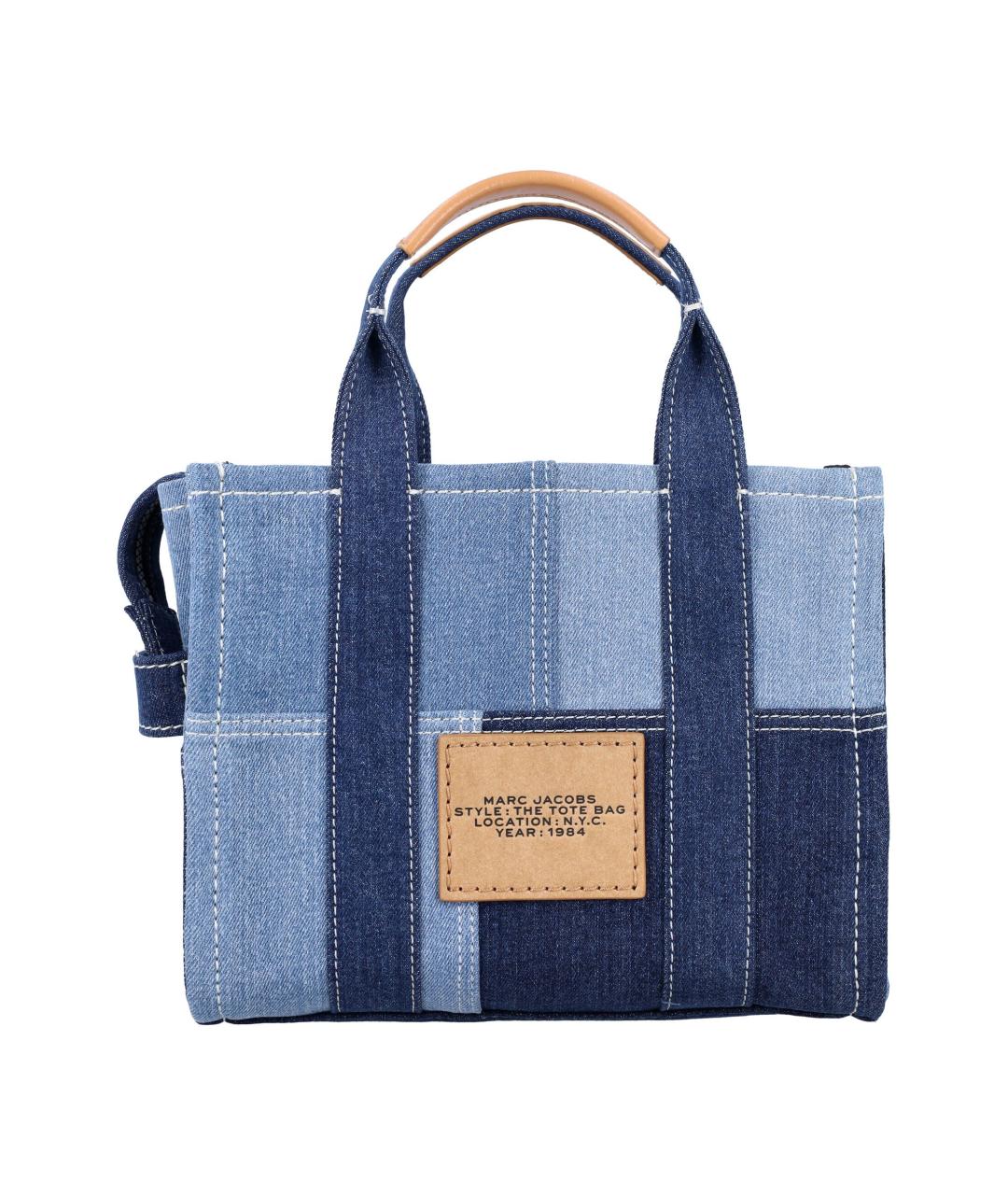 MARC JACOBS Синяя хлопковая сумка тоут, фото 4