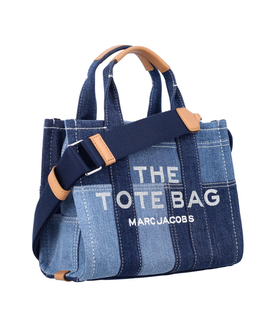 MARC JACOBS Синяя хлопковая сумка тоут, фото 2
