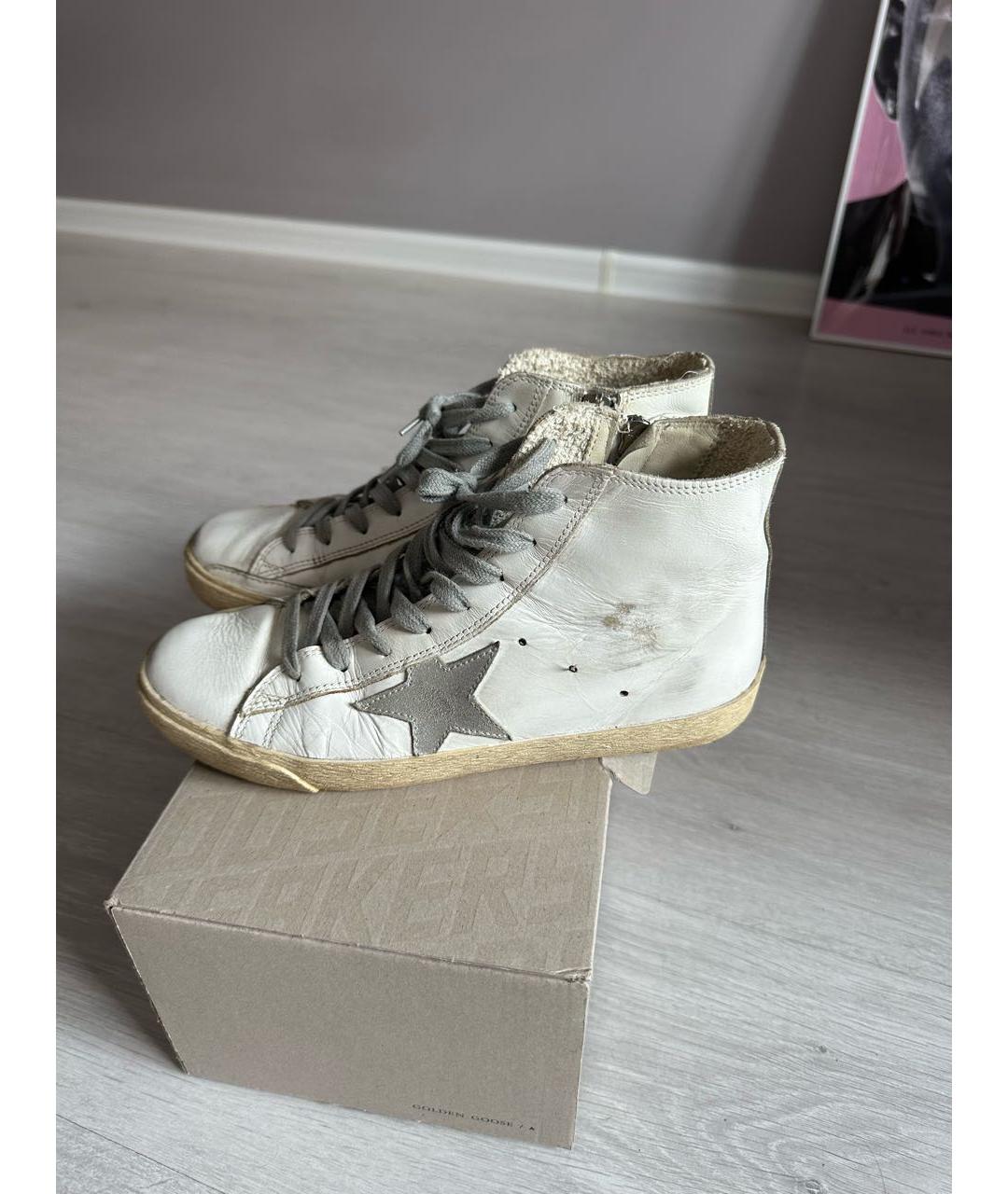 GOLDEN GOOSE DELUXE BRAND Белые кожаные кеды, фото 9