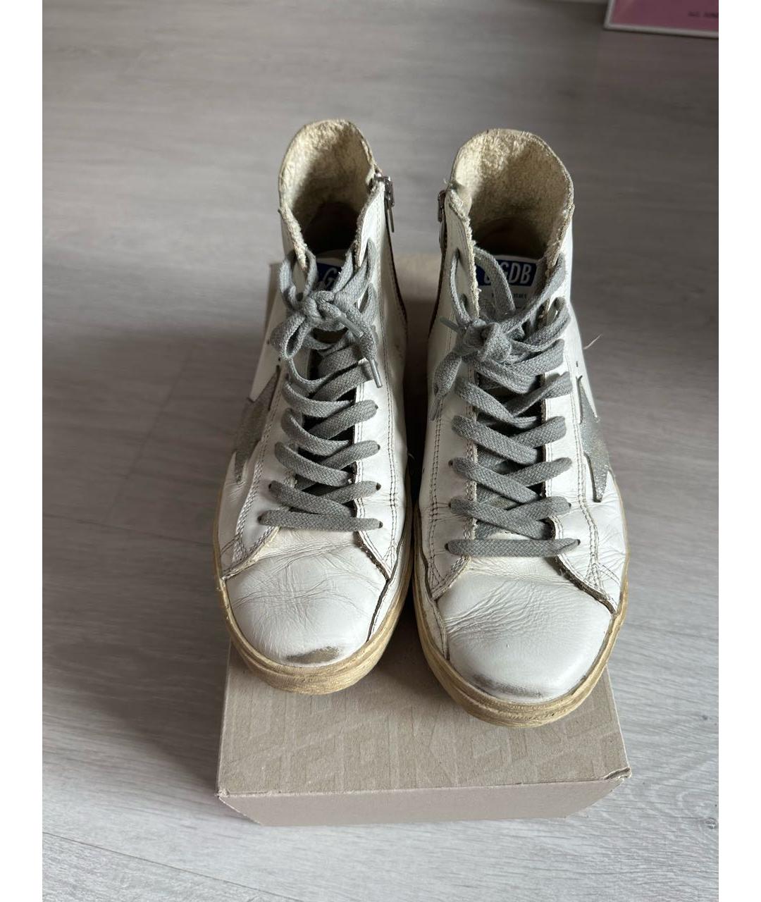 GOLDEN GOOSE DELUXE BRAND Белые кожаные кеды, фото 2