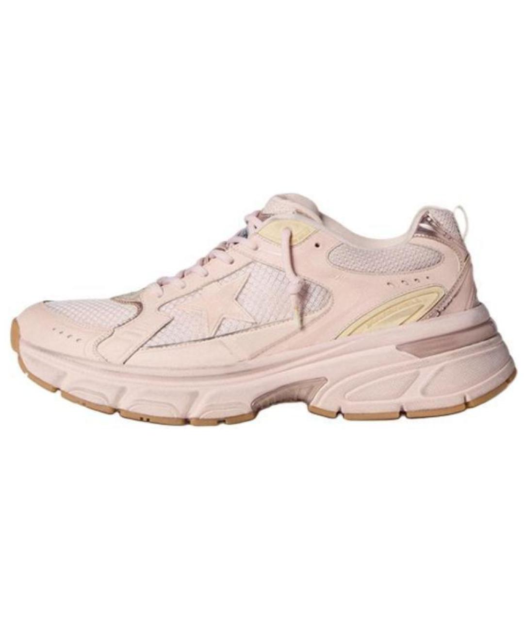 GOLDEN GOOSE DELUXE BRAND Розовые низкие кроссовки / кеды, фото 2