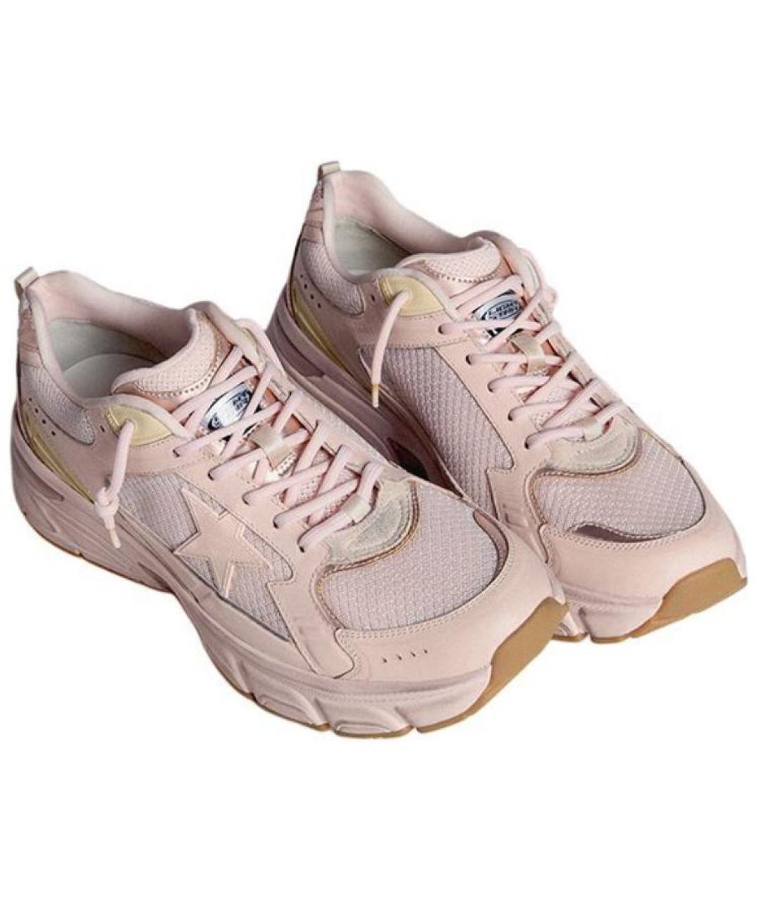 GOLDEN GOOSE DELUXE BRAND Розовые низкие кроссовки / кеды, фото 3