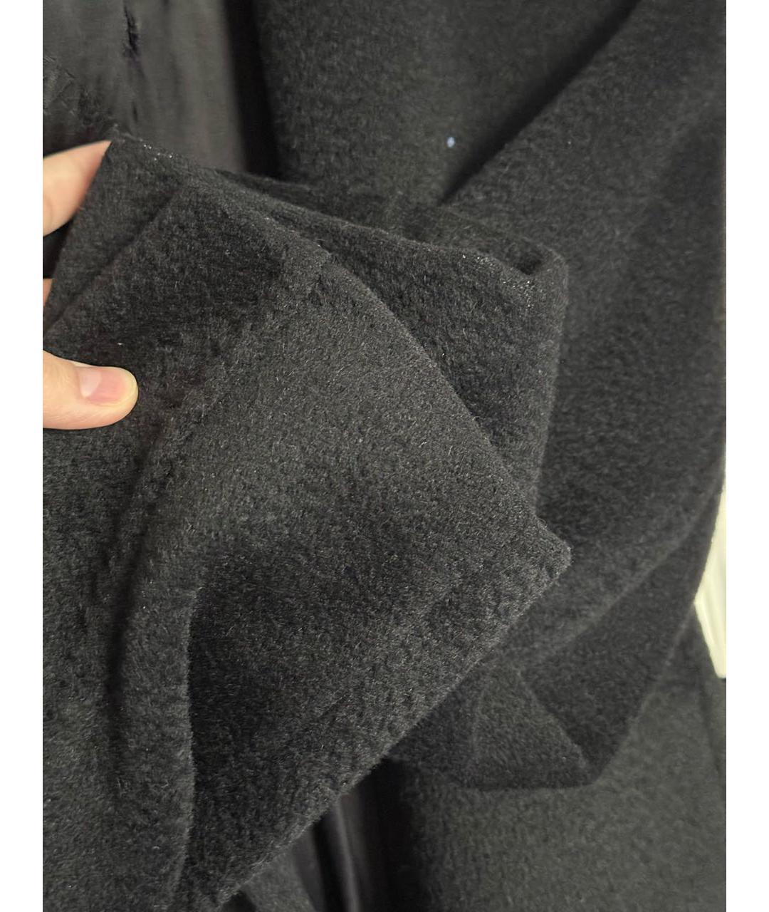 MAX MARA Черное шерстяное пальто, фото 8