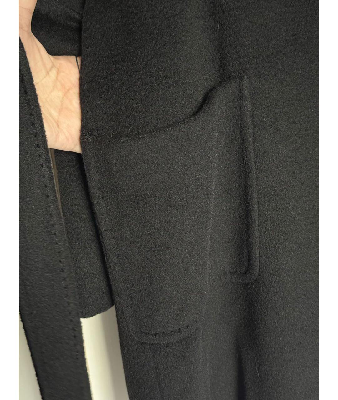 MAX MARA Черное шерстяное пальто, фото 7