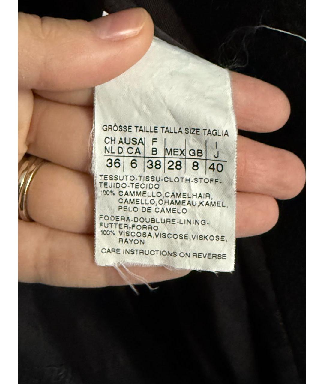 MAX MARA Черное шерстяное пальто, фото 5
