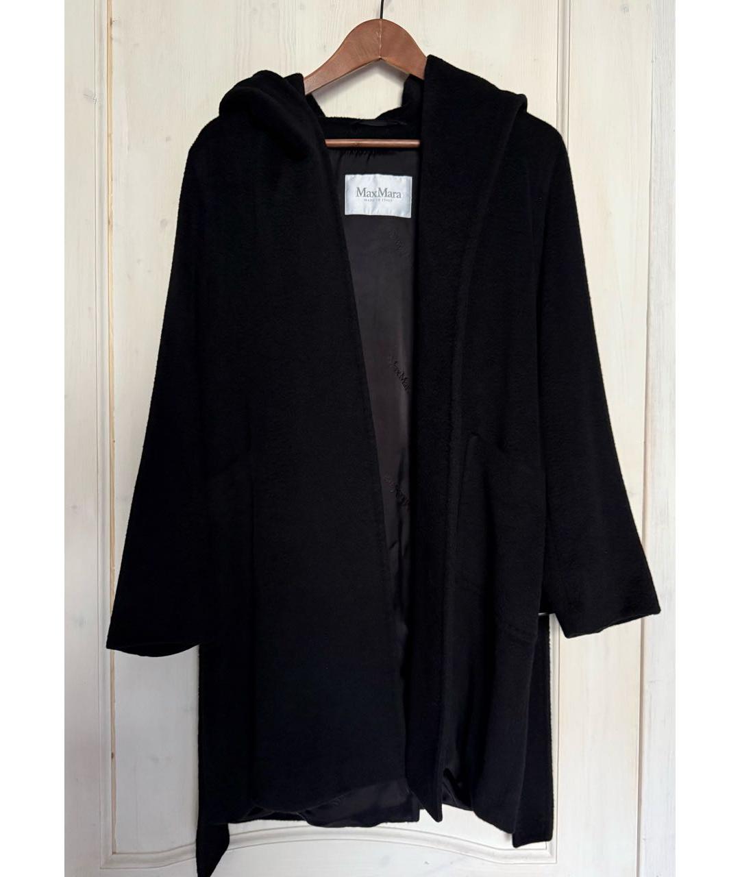 MAX MARA Черное шерстяное пальто, фото 9