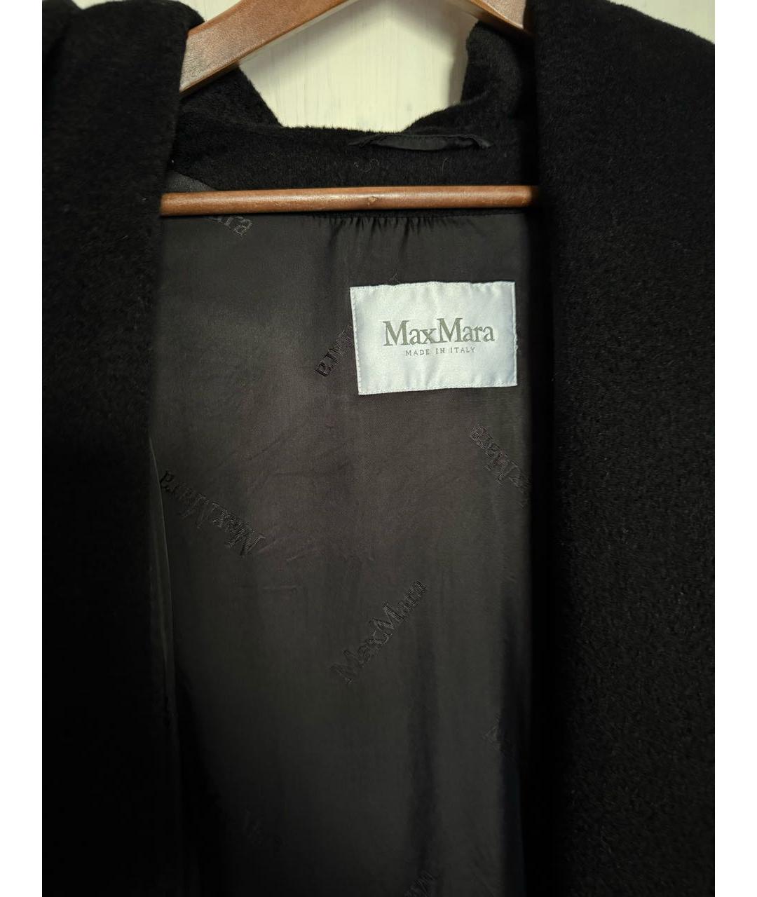 MAX MARA Черное шерстяное пальто, фото 3