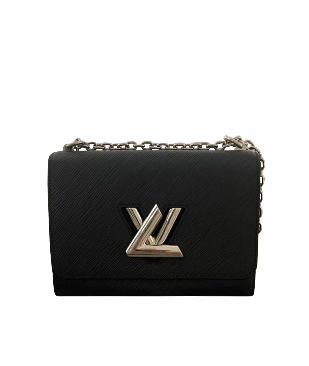LOUIS VUITTON Черная кожаная сумка через плечо, фото 1