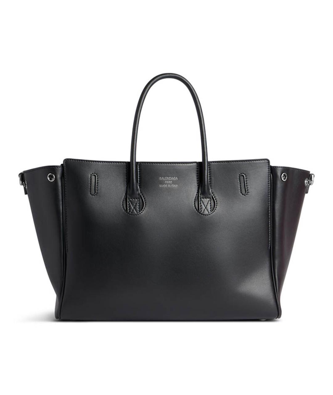 BALENCIAGA Черная кожаная сумка через плечо, фото 5