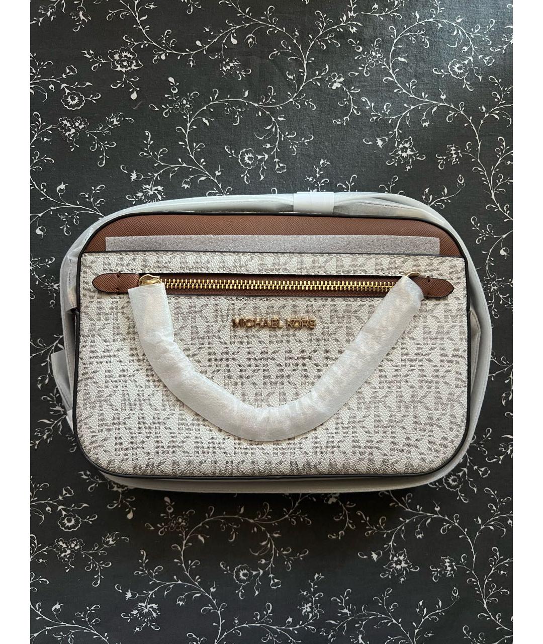 MICHAEL KORS Бежевая сумка через плечо, фото 9