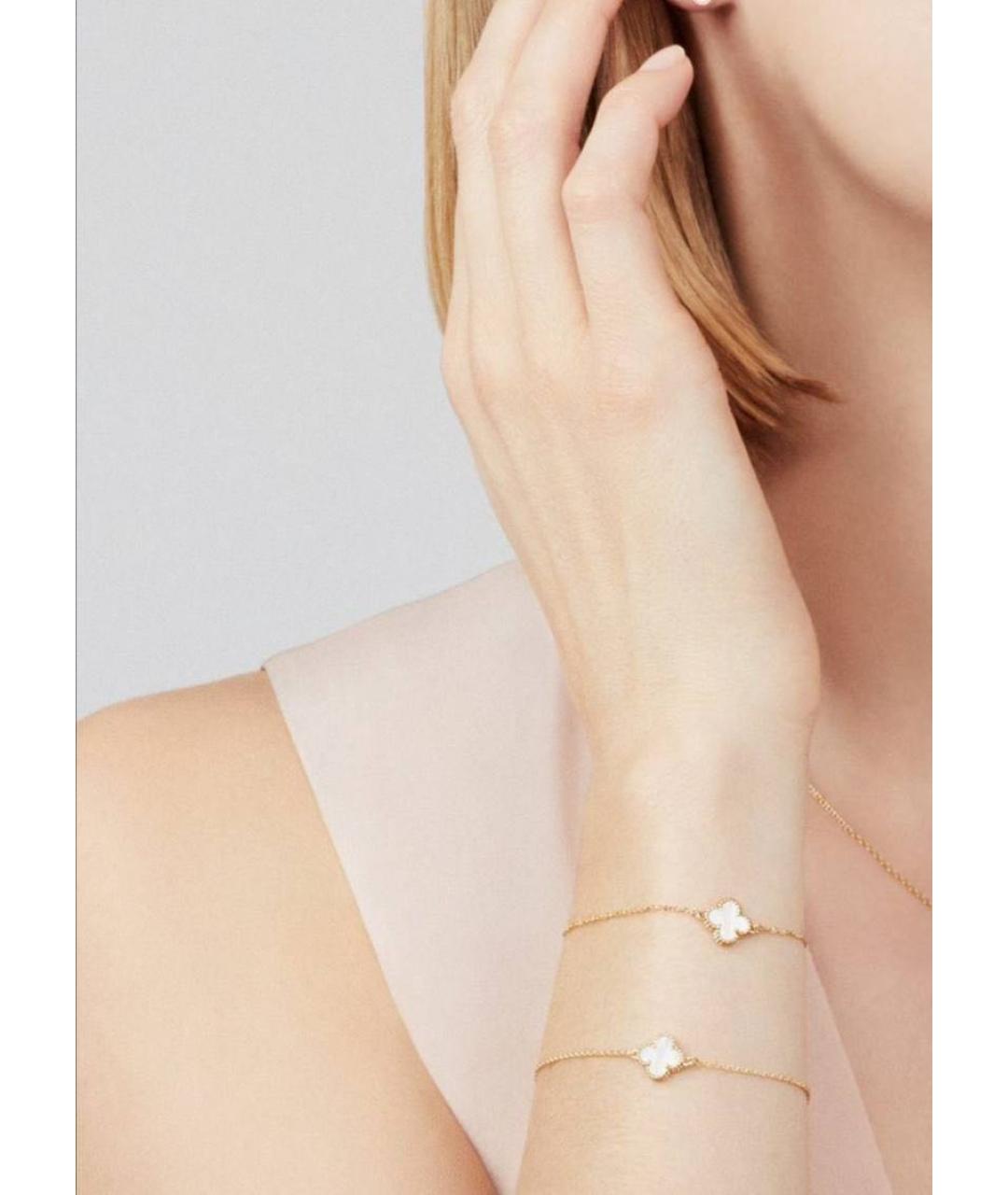 VAN CLEEF & ARPELS Белый браслет из желтого золота, фото 2