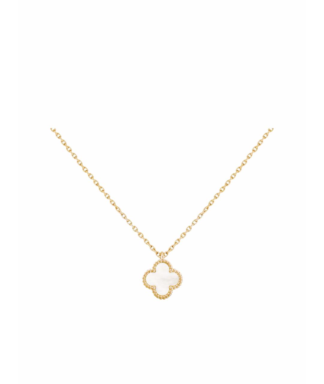 VAN CLEEF & ARPELS Белая подвеска из желтого золота, фото 1