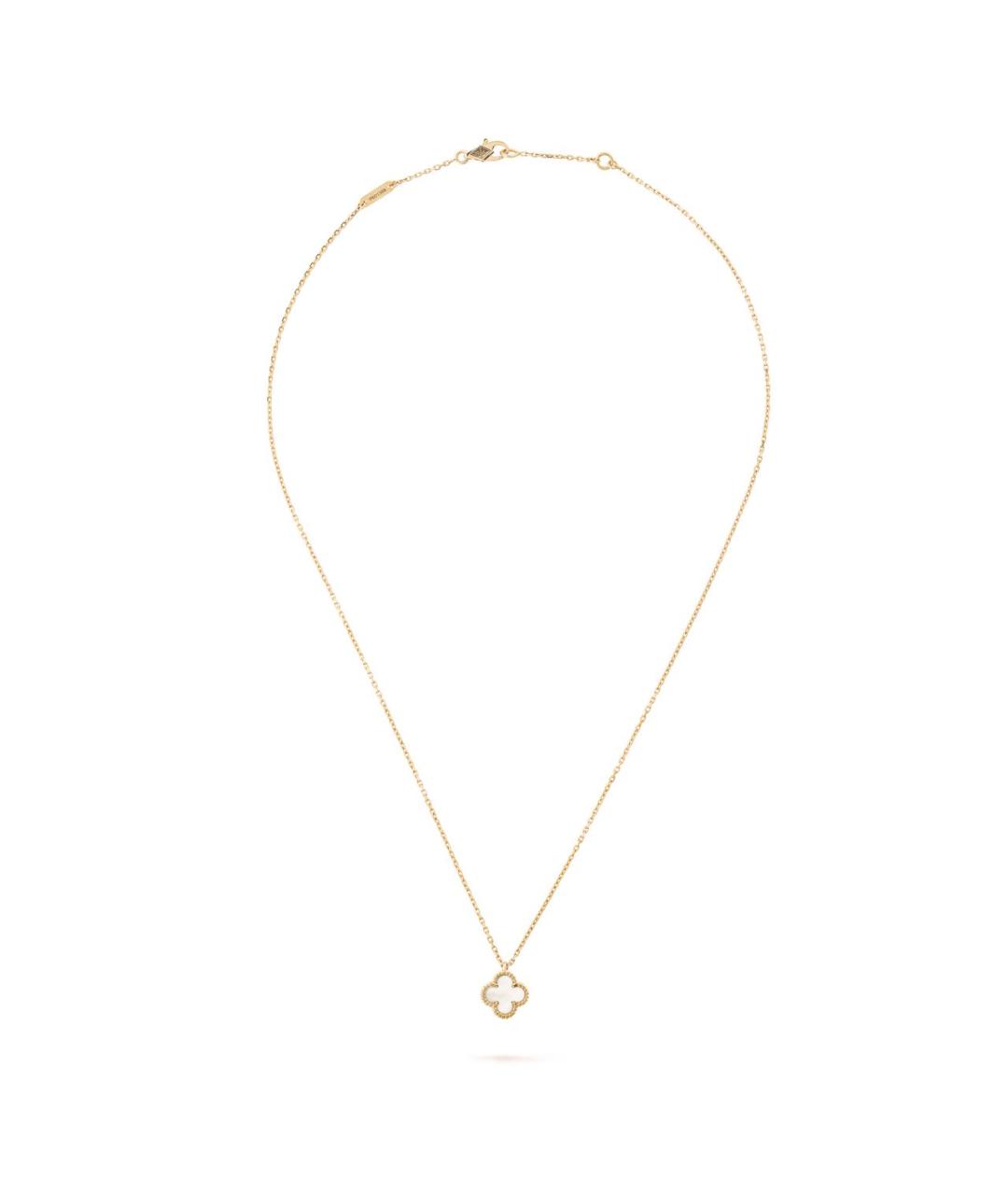 VAN CLEEF & ARPELS Белая подвеска из желтого золота, фото 2