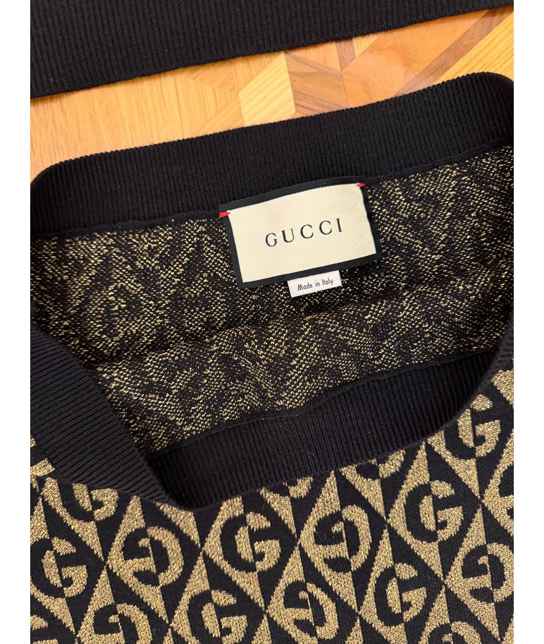 GUCCI Черный шерстяной костюм с юбками, фото 2