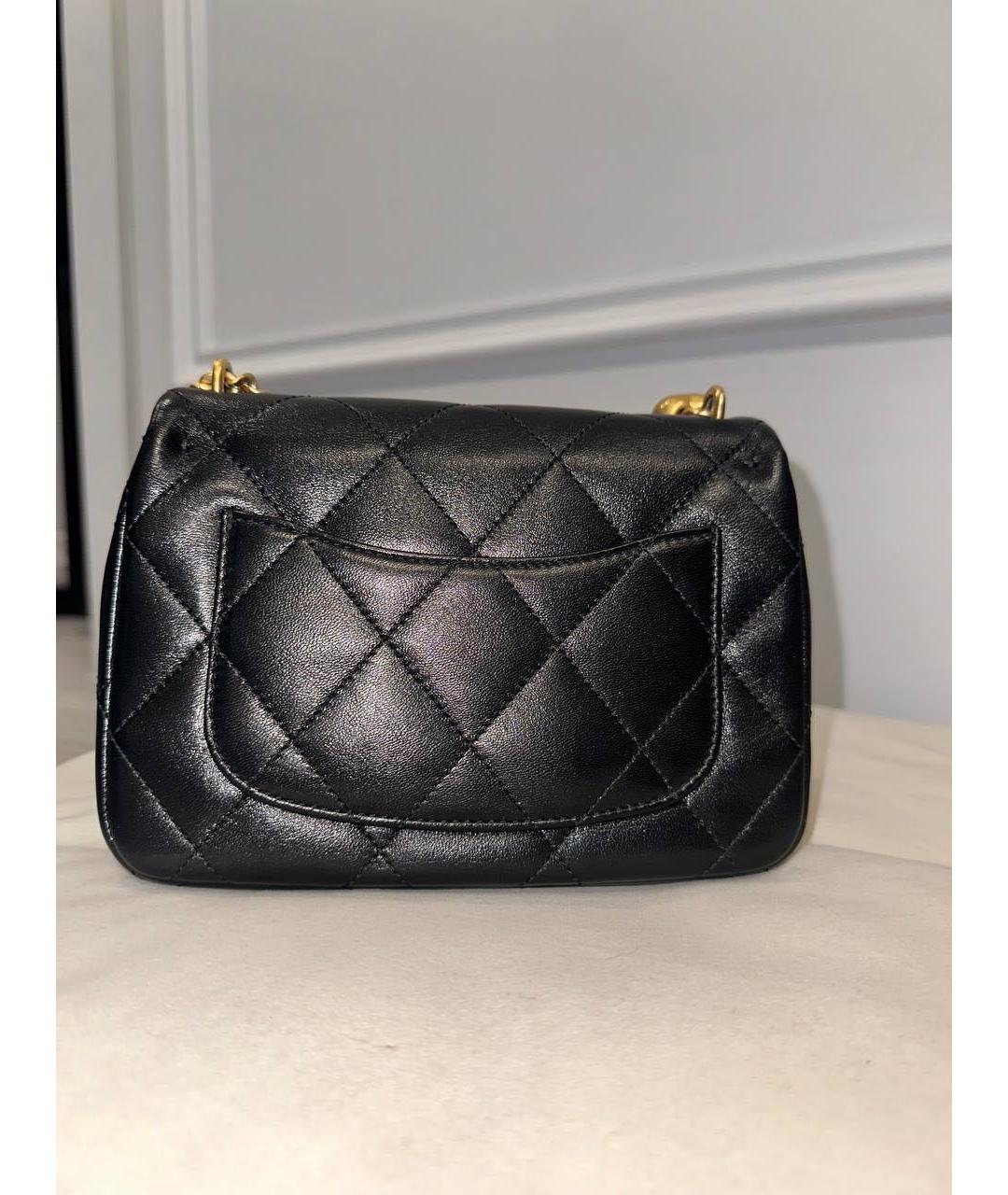 CHANEL Черная кожаная сумка через плечо, фото 3