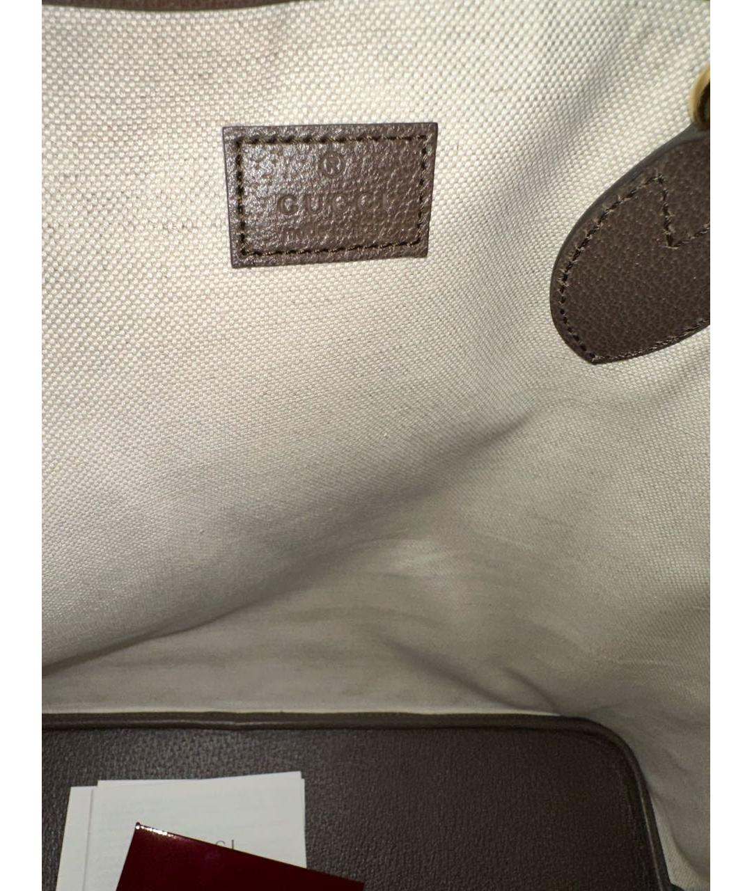GUCCI Коричневая сумка тоут, фото 5