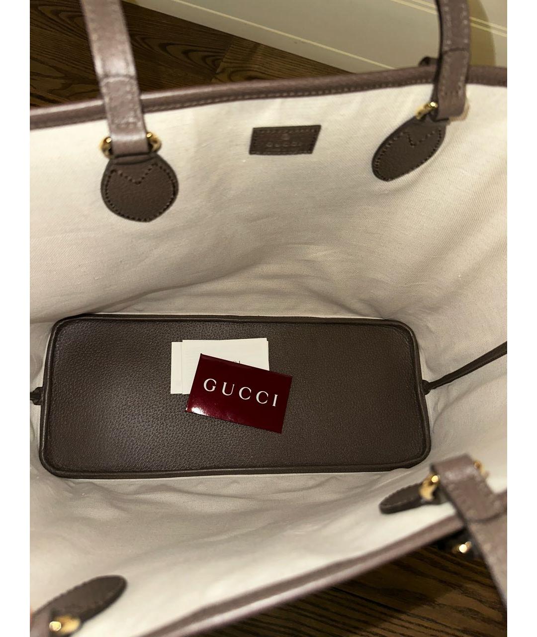 GUCCI Коричневая сумка тоут, фото 4