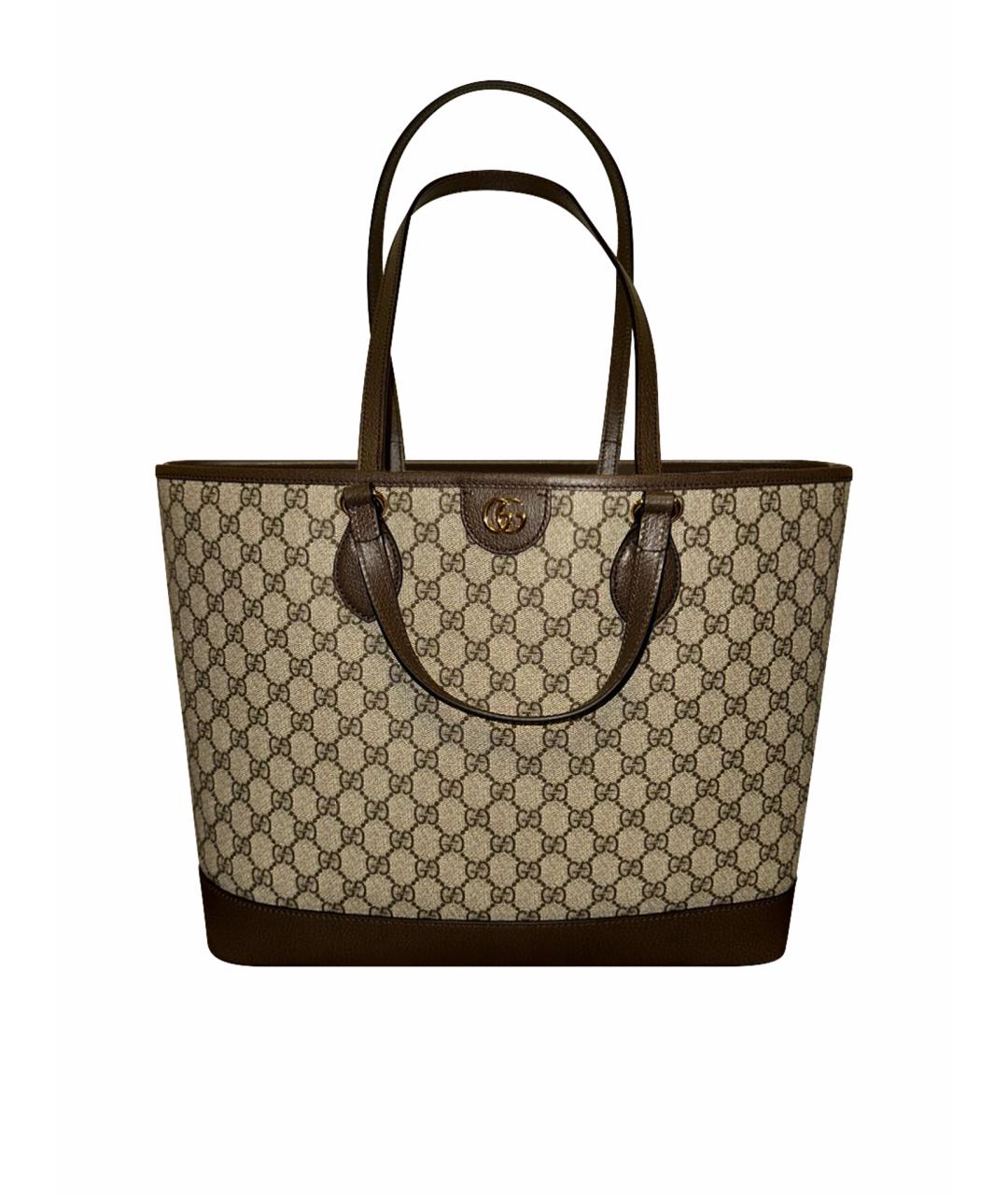 GUCCI Коричневая сумка тоут, фото 1